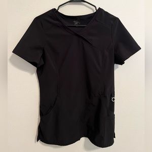 Cherokee Infinity Black Scrub Top Sz S